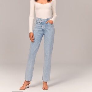 Abercrombie 90s straight ultra high rise jeans